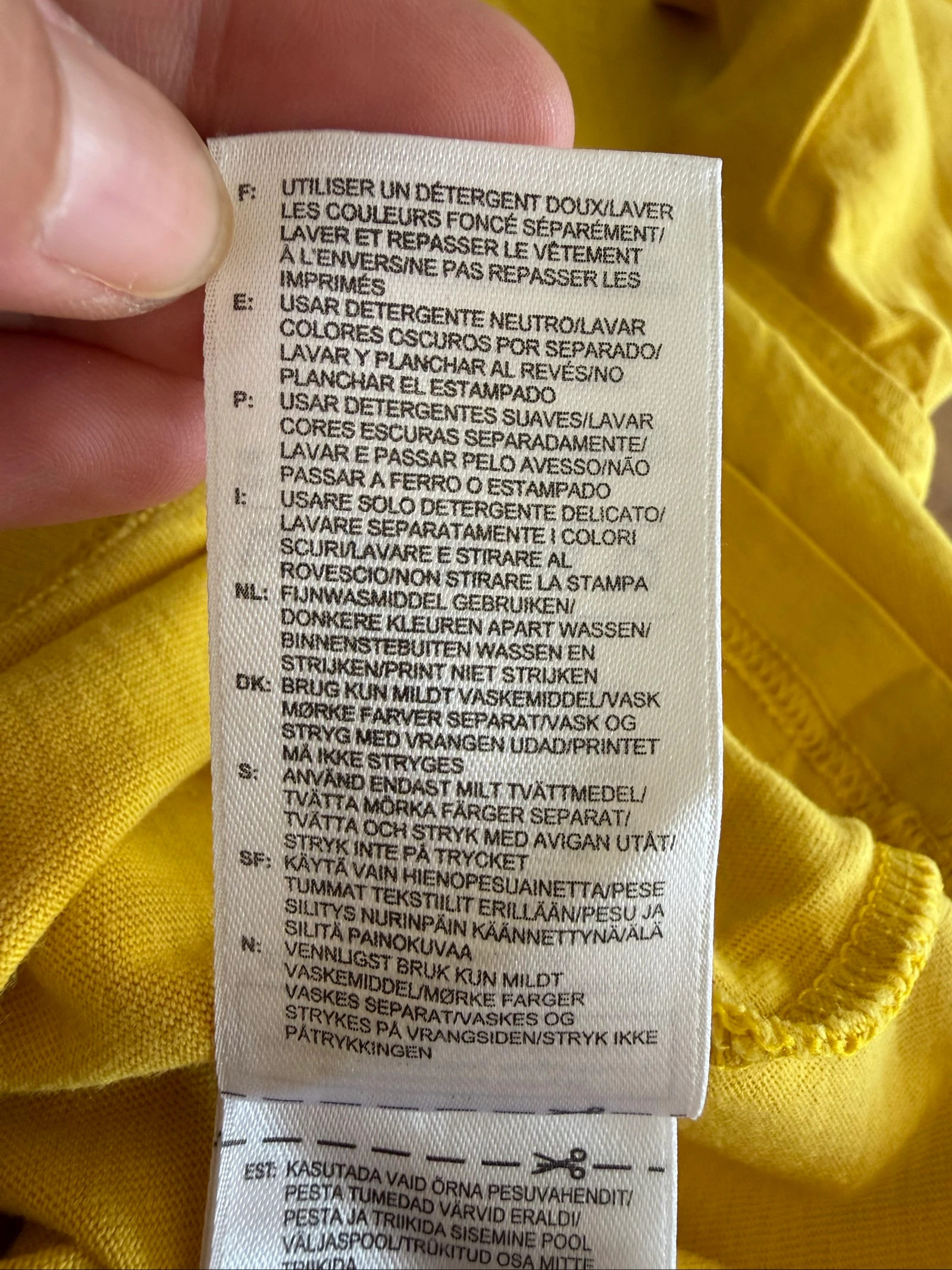 Camiseta Adidas Originals Hombre XS – Amarillo Mostaza – Logo Trébol – Vintage – Muy buen estado – photo 7